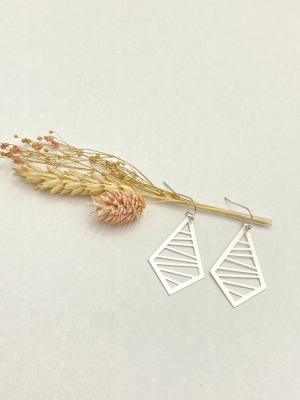 Boucle d'oreille diamant artistique