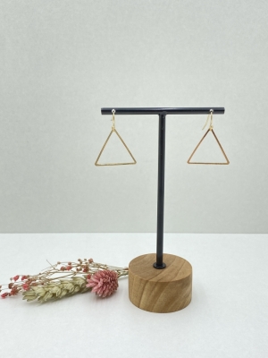 Boucle d'oreille triangle ouvert 