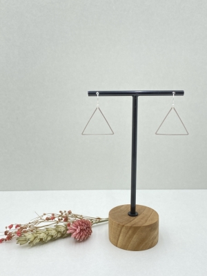 Boucle d'oreille triangle ouvert 