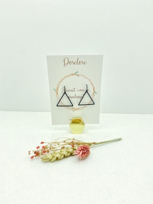 Boucle d'oreille triangle ouvert 